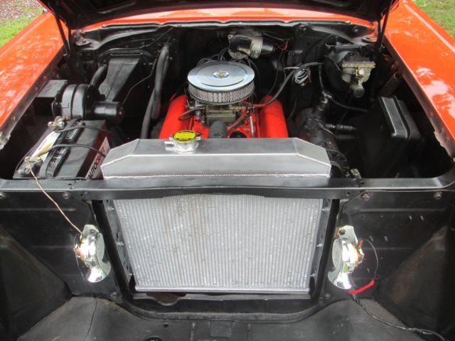 1957 Orange Chevrolet Bel Air/150/210 hardtop