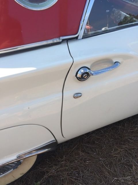 1957 White Ford Thunderbird Convertible