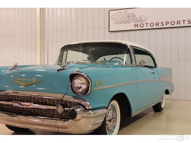 1957 Blue Chevrolet Bel Air/150/210