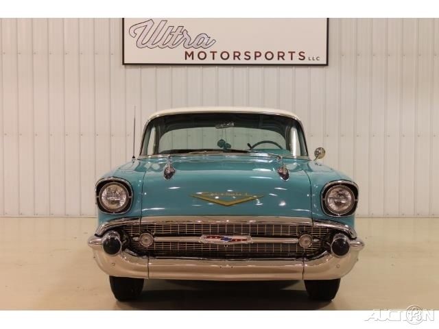 1957 Blue Chevrolet Bel Air/150/210