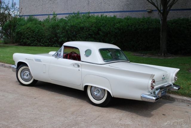 1957 White Ford Thunderbird Convertible