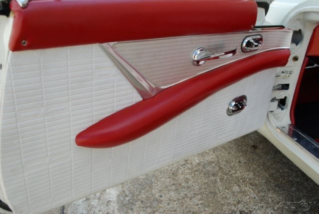 1957 White Ford Thunderbird Convertible