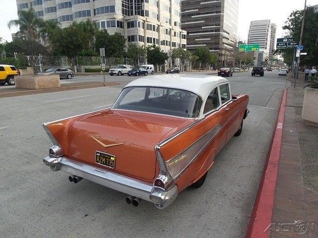 1957 Gold Chevrolet 210 Sedan
