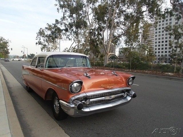 1957 Gold Chevrolet 210 Sedan