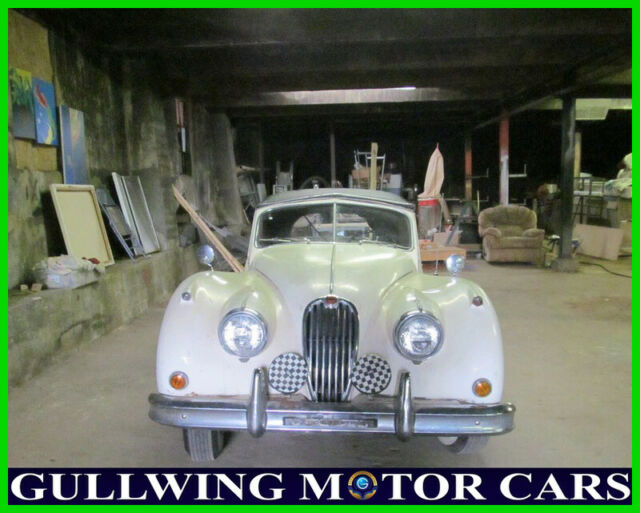 1957 White Jaguar XK Coupe