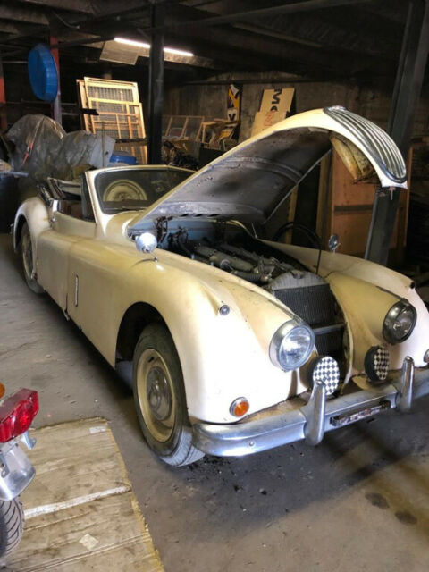 1957 White Jaguar XK Coupe