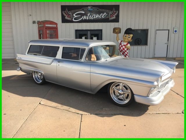 1957 White Ford Country Wagon