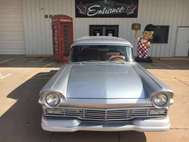 1957 White Ford Country Wagon