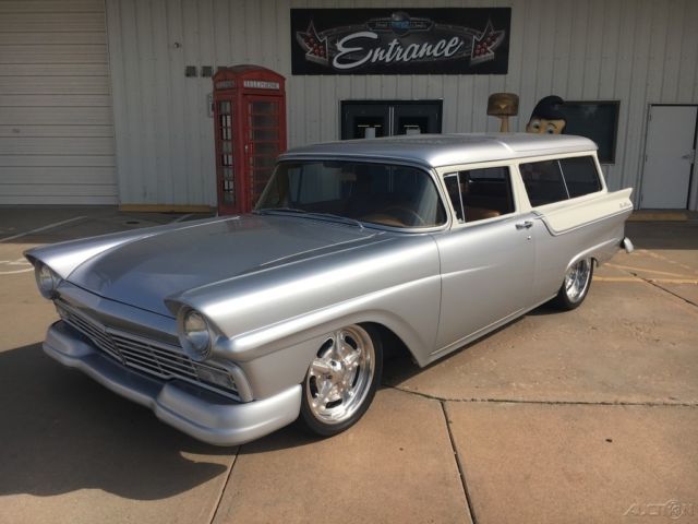 1957 White Ford Country Wagon