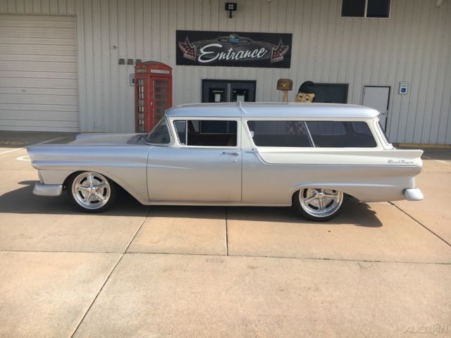 1957 White Ford Country Wagon