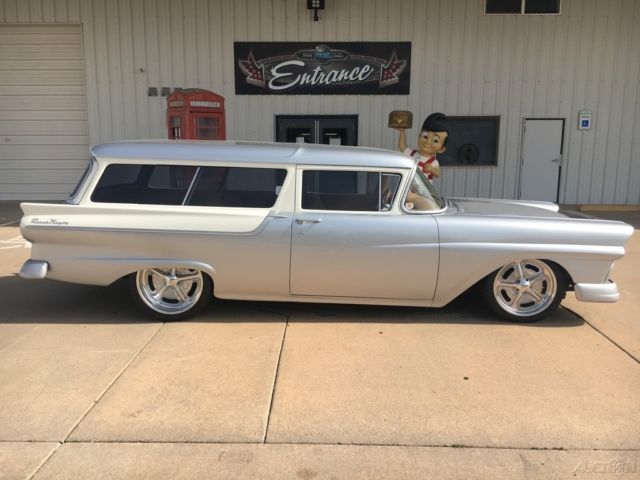 1957 White Ford Country Wagon
