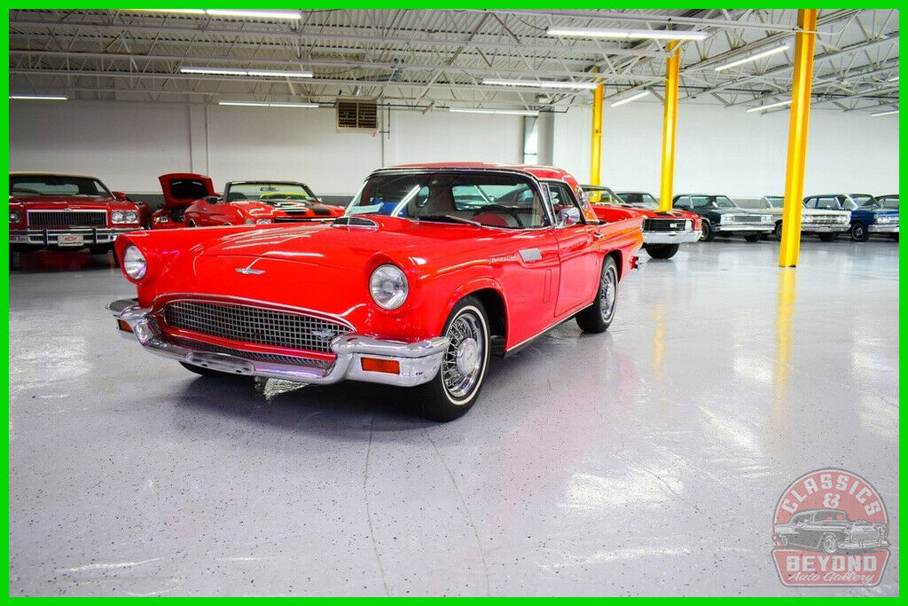 1957 Red Ford Thunderbird Convertible