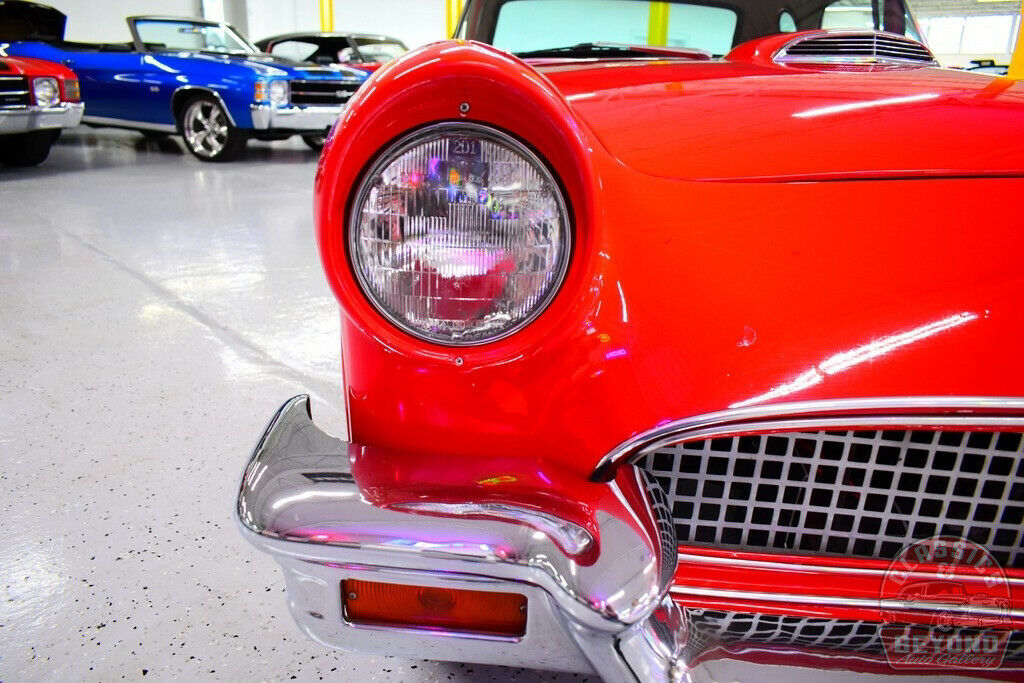 1957 Red Ford Thunderbird Convertible