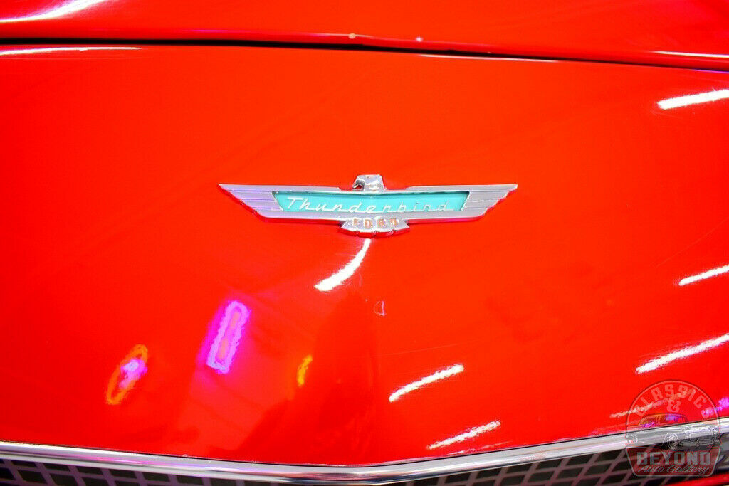 1957 Red Ford Thunderbird Convertible