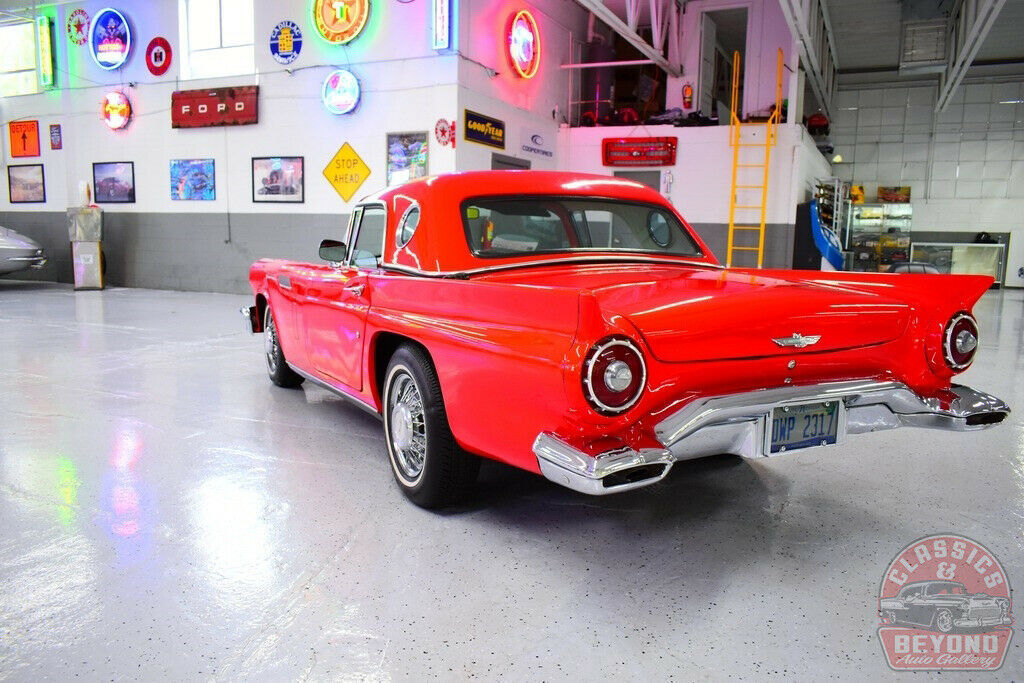 1957 Red Ford Thunderbird Convertible