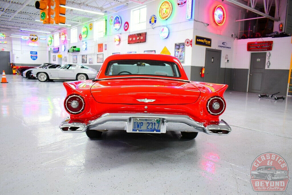 1957 Red Ford Thunderbird Convertible