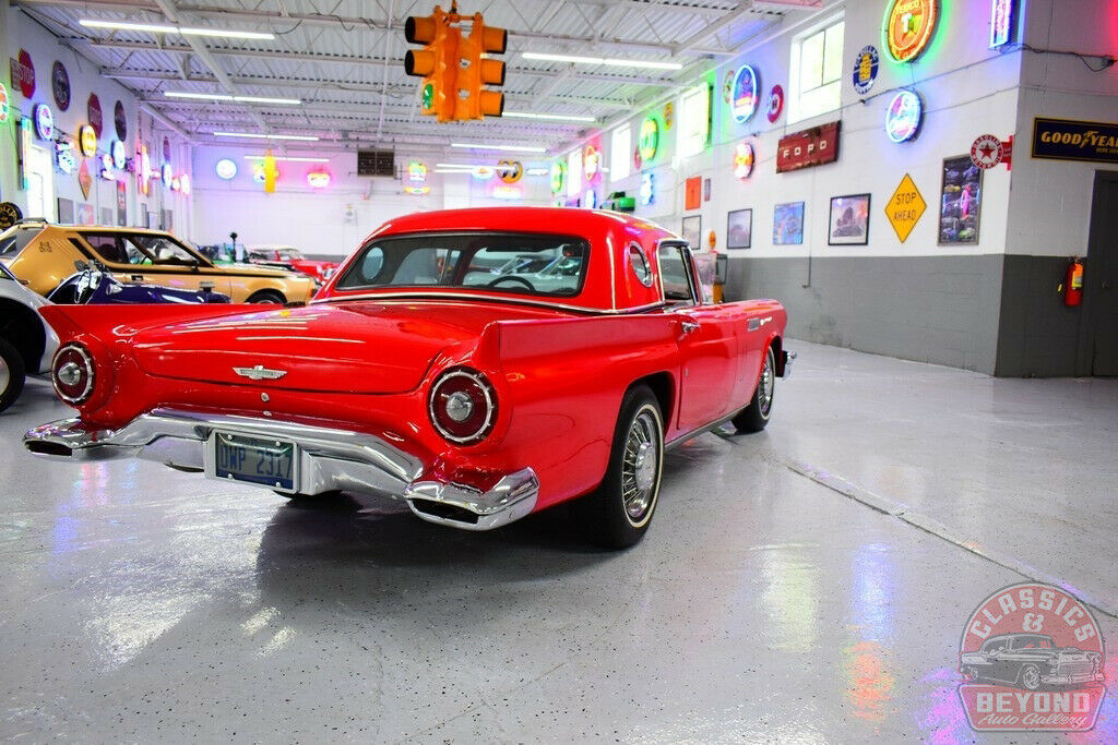 1957 Red Ford Thunderbird Convertible