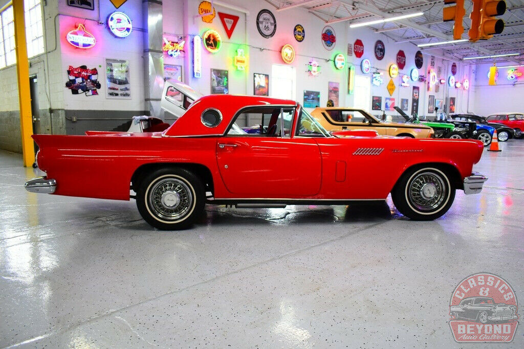 1957 Red Ford Thunderbird Convertible