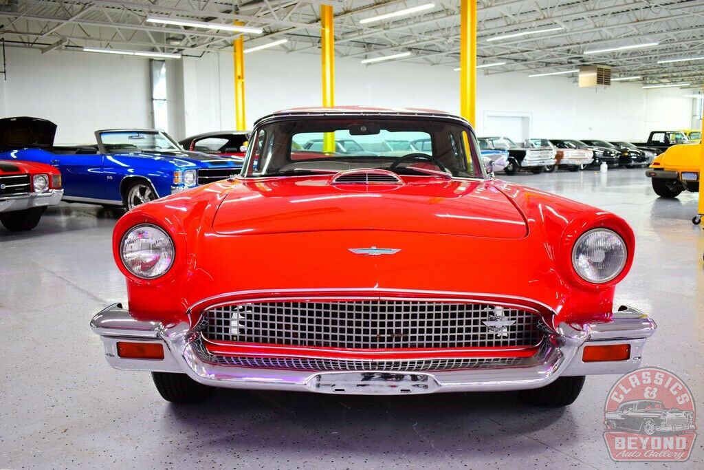 1957 Red Ford Thunderbird Convertible