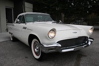 1957 White Ford Thunderbird
