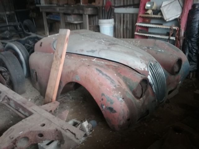 1957 Blue Jaguar XK Roadster