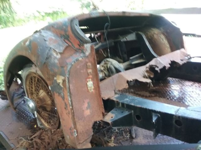 1957 Blue Jaguar XK Roadster