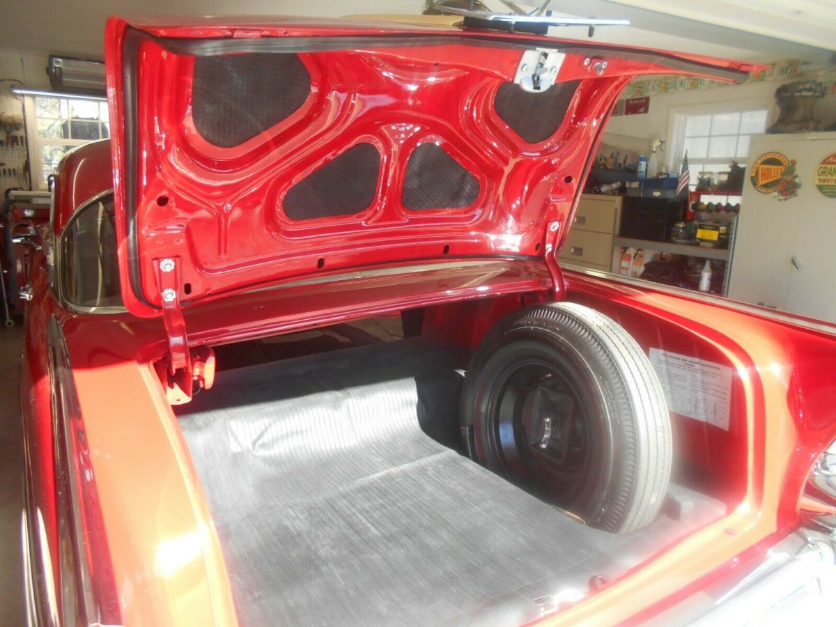 1957 Red Chevrolet Bel Air/150/210 Coupe