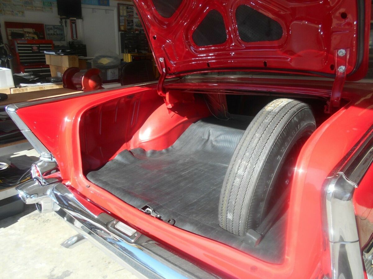 1957 Red Chevrolet Bel Air/150/210 Coupe