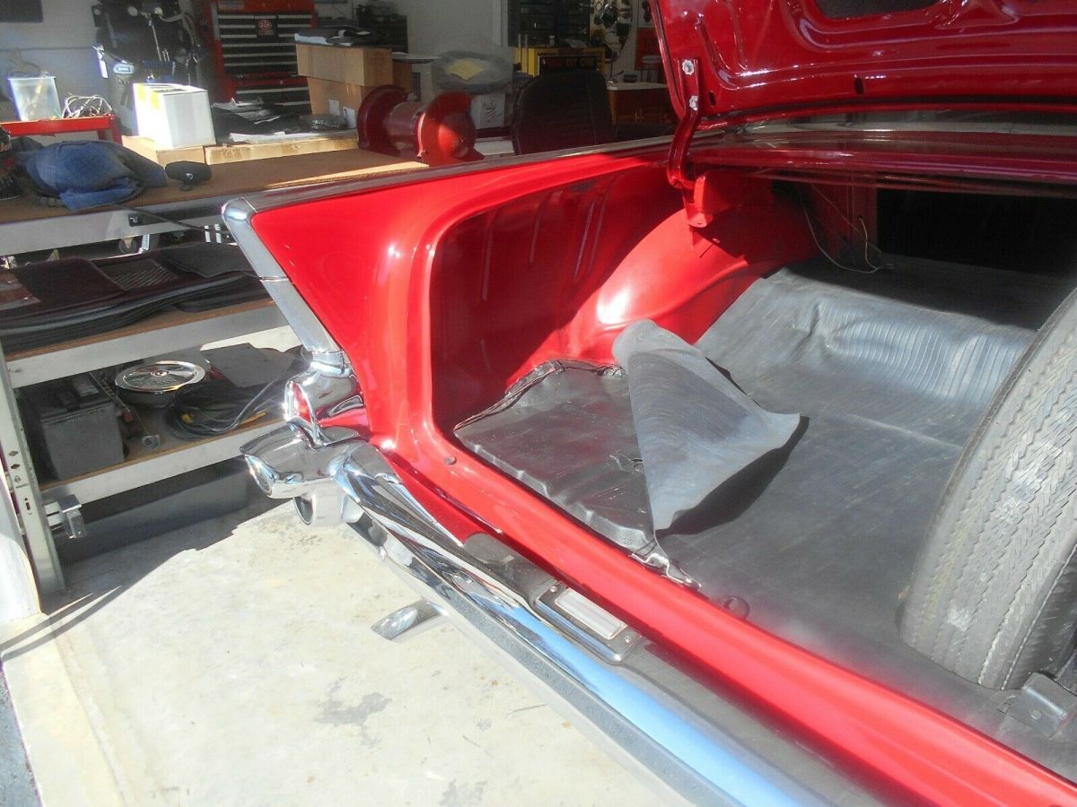 1957 Red Chevrolet Bel Air/150/210 Coupe