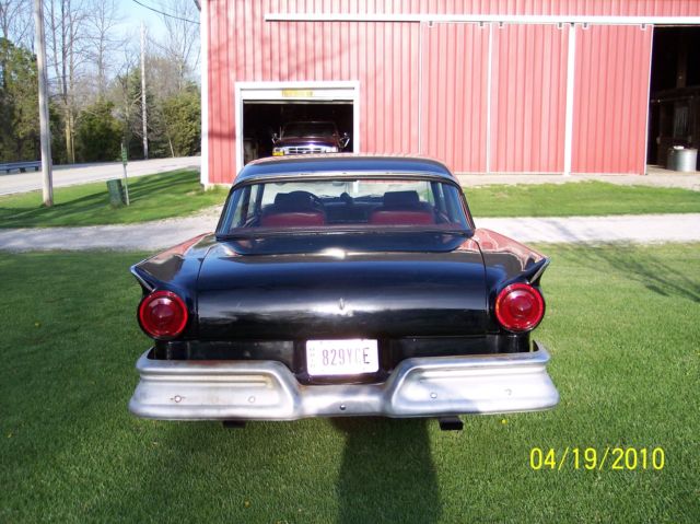 1957 Black Ford Fairlane Sedan