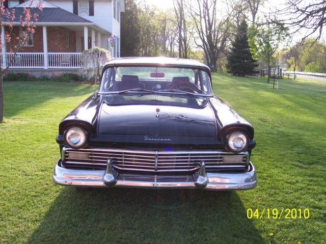 1957 Black Ford Fairlane Sedan