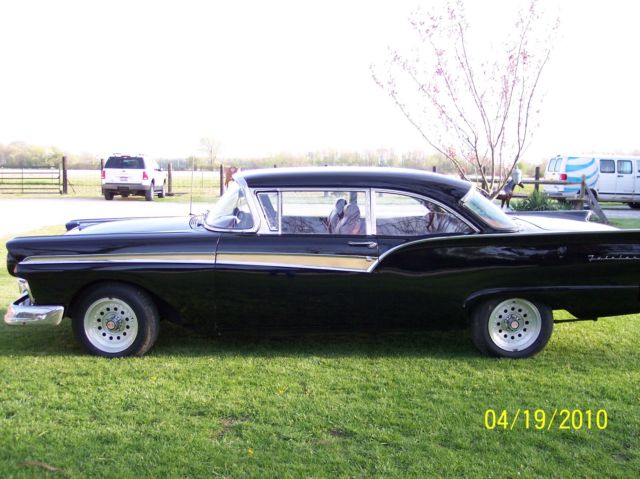 1957 Black Ford Fairlane Sedan