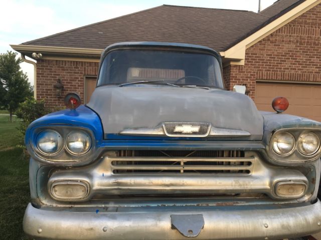 1958 Blue Chevrolet C/K Pickup 1500 Cab & Chassis
