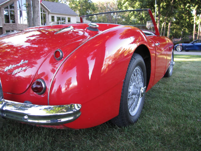 1958 Red Austin Healey Other Convertible