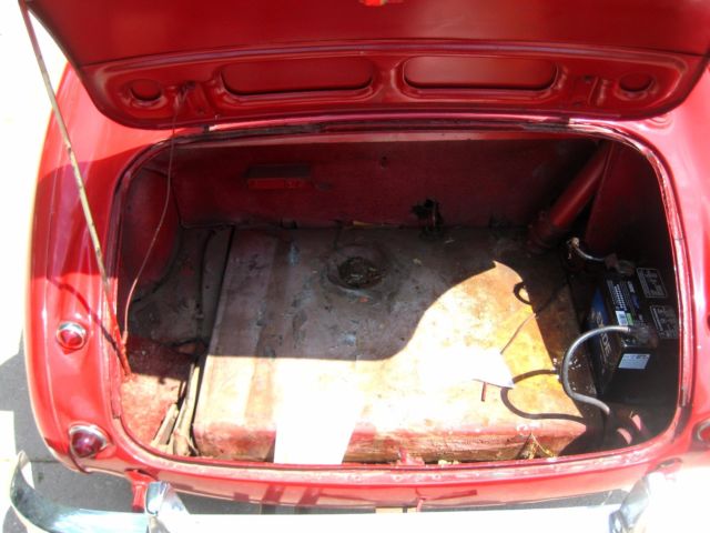 1958 RED Austin Healey Roadster Convertible