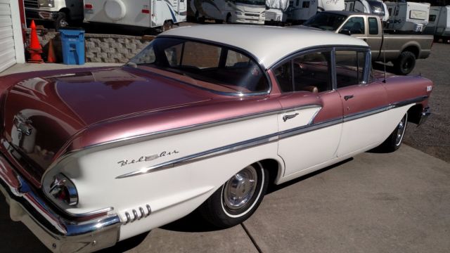1958 two tone Chevrolet Bel Air/150/210 Sedan