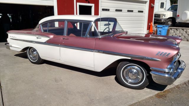 1958 two tone Chevrolet Bel Air/150/210 Sedan