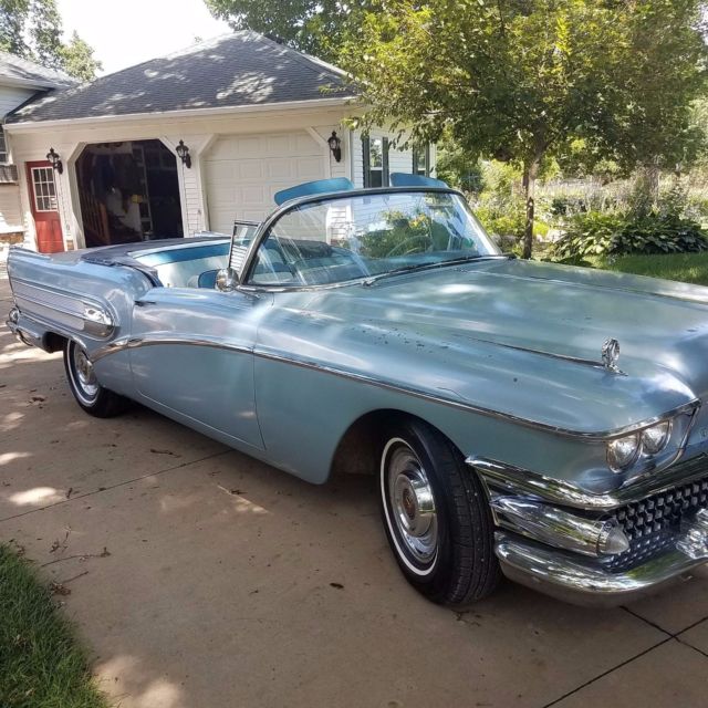 1958 Blue Buick Other Convertible