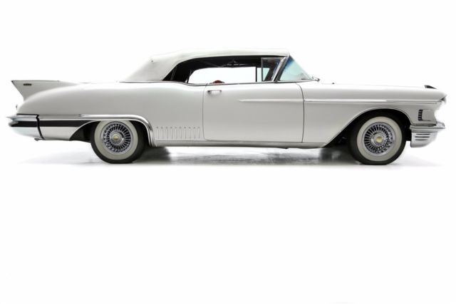 1958 White Cadillac Eldorado Convertible