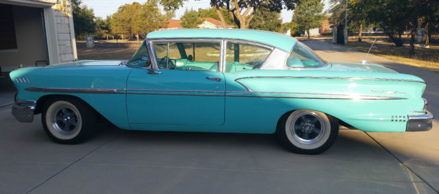 1958 Turquoise Chevrolet Bel Air/150/210