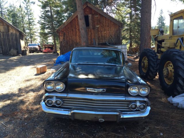 1958 Black Chevrolet Bel Air/150/210 Sedan