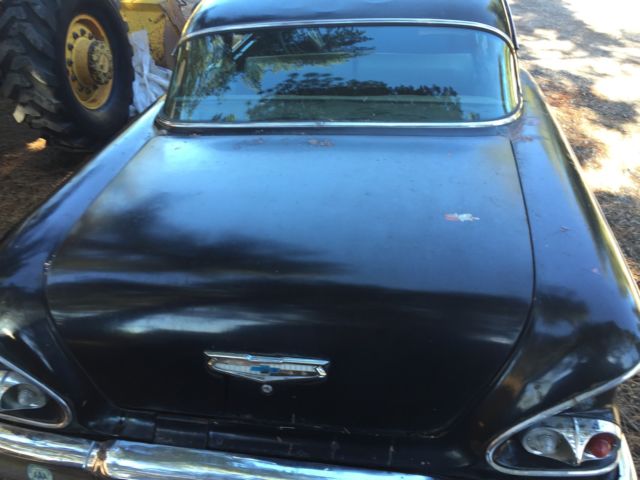 1958 Black Chevrolet Bel Air/150/210 Sedan