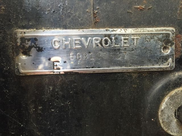 1958 Black Chevrolet Bel Air/150/210 Sedan