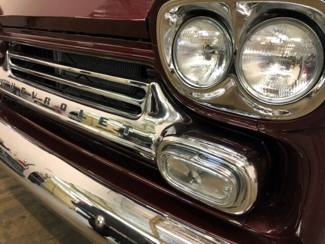 1958 Burgundy Chevrolet Other Pickups Big Window