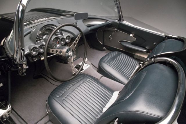 1958 Black Chevrolet Corvette Convertible