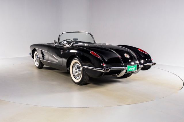 1958 Black Chevrolet Corvette Convertible