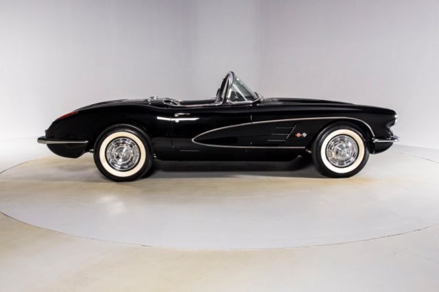 1958 Black Chevrolet Corvette Convertible