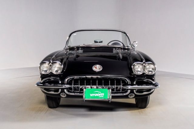 1958 Black Chevrolet Corvette Convertible