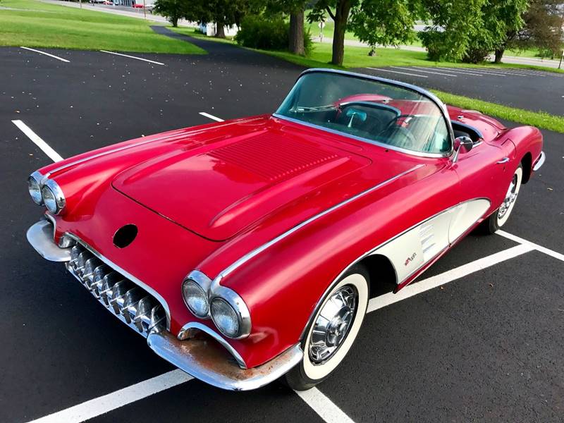 1958 Red Chevrolet Corvette Convertible