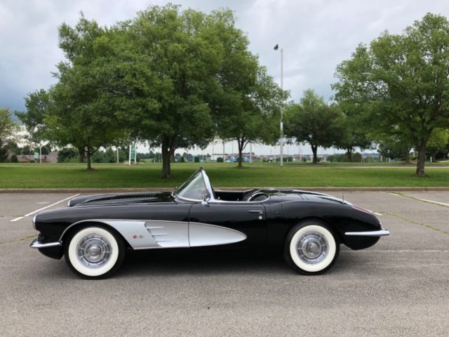 1958 BLACK Chevrolet Corvette Convertible